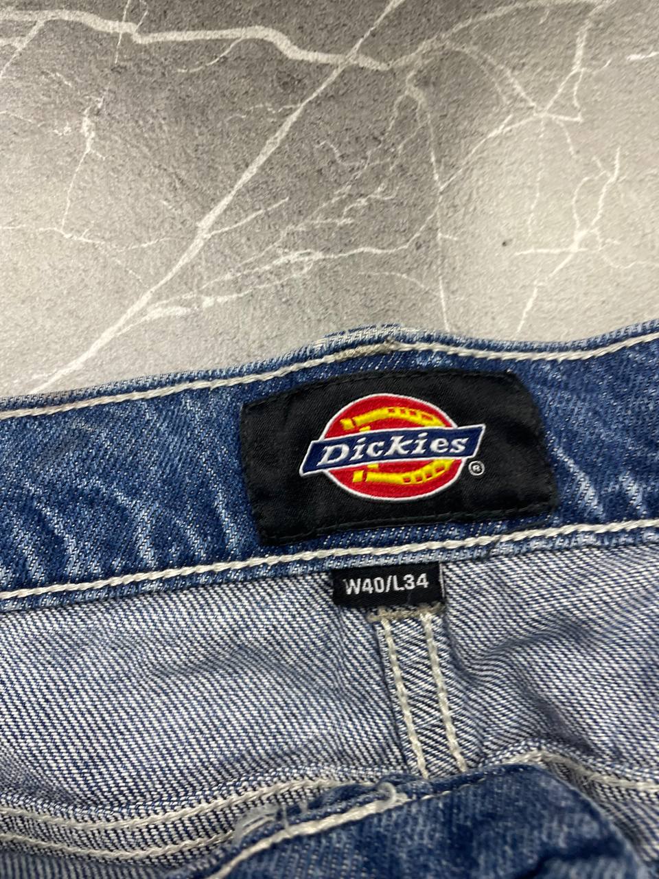 Dickies blue denim carpenter shorts heavyweight cotton with multiple pockets and hammer loop.