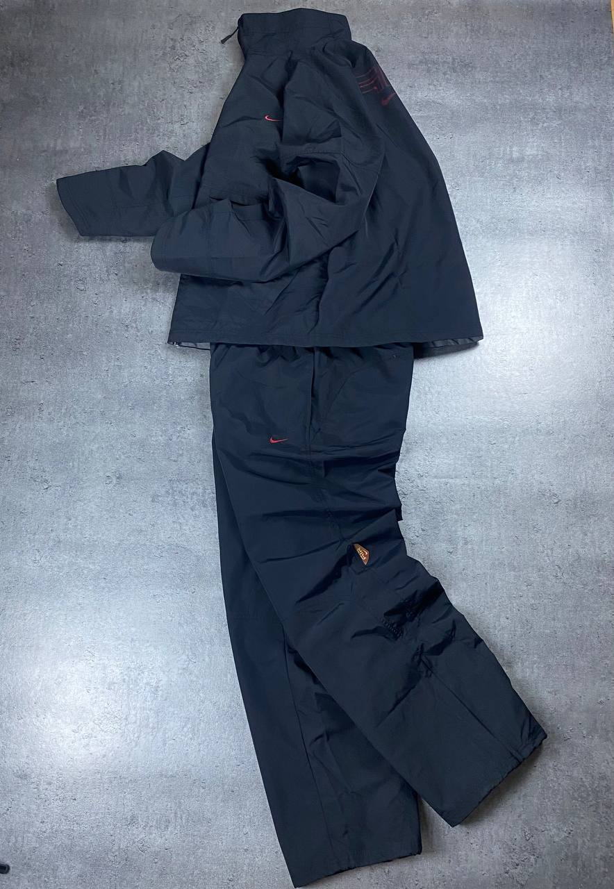 Black Vintage 00S Costume Rare Jacket + Pants Size XLarge